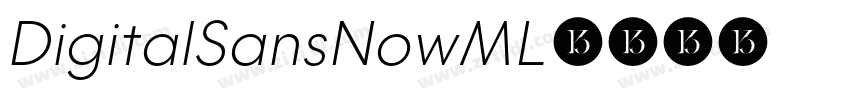 DigitalSansNowML字体转换