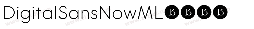 DigitalSansNowML字体转换