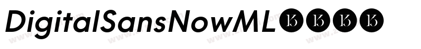 DigitalSansNowML字体转换