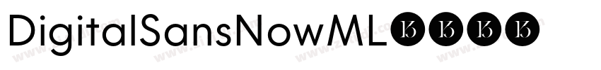DigitalSansNowML字体转换