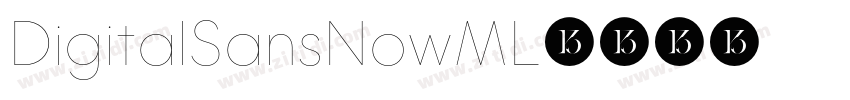 DigitalSansNowML字体转换