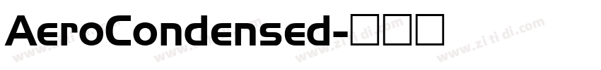 AeroCondensed字体转换