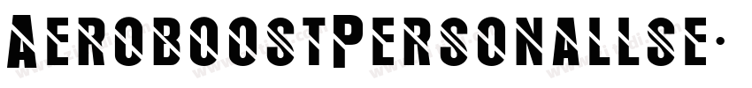 AeroboostPersonallse字体转换