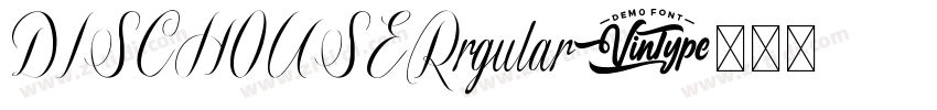 DISCHOUSERrgular字体转换