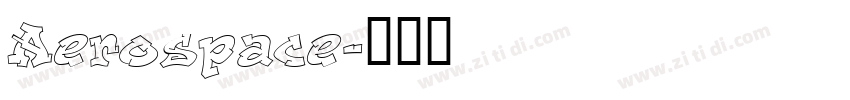 Aerospace字体转换