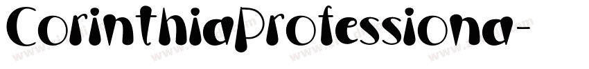 CorinthiaProfessiona字体转换
