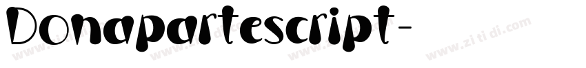 Donapartescript字体转换