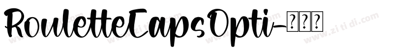 RouletteCapsOpti字体转换