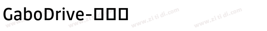 GaboDrive字体转换