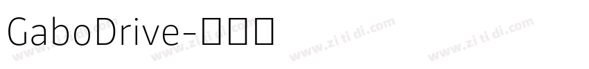 GaboDrive字体转换