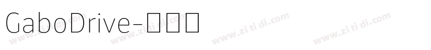 GaboDrive字体转换