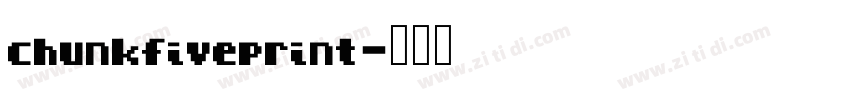 chunkfiveprint字体转换