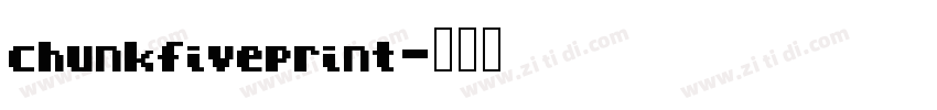 chunkfiveprint字体转换