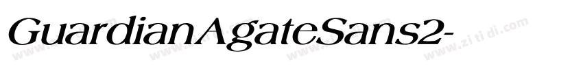GuardianAgateSans2字体转换