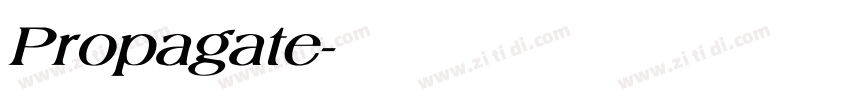 Propagate字体转换