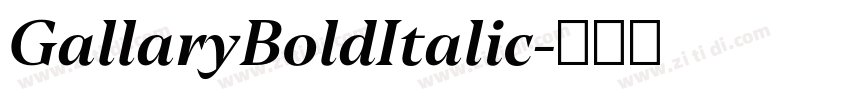 GallaryBoldItalic字体转换 GallaryBoldItalic字体转换