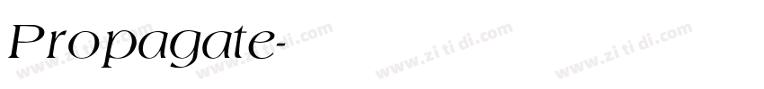 Propagate字体转换