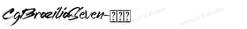 CgBraziliaSeven字体转换