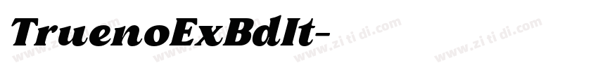 TruenoExBdIt字体转换