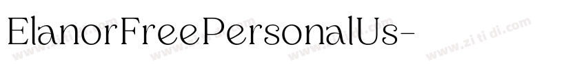 ElanorFreePersonalUs字体转换