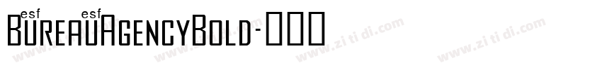BureauAgencyBold字体转换