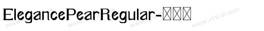 ElegancePearRegular字体转换