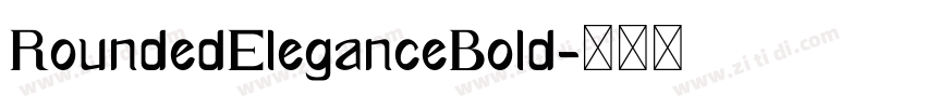 RoundedEleganceBold字体转换