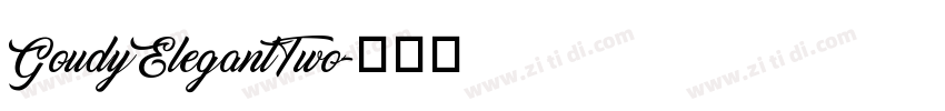 GoudyElegantTwo字体转换