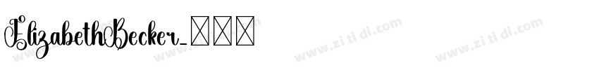 ElizabethBecker字体转换