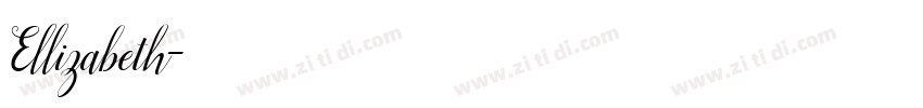 Ellizabeth字体转换