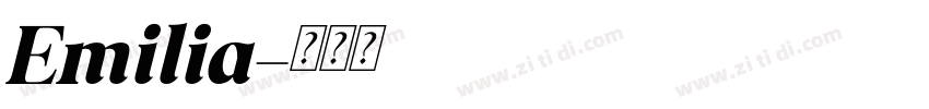 Emilia字体转换