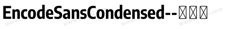 EncodeSansCondensed-字体转换