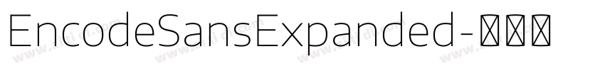 EncodeSansExpanded字体转换
