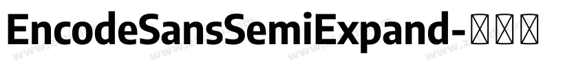 EncodeSansSemiExpand字体转换