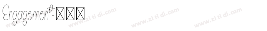 Engagement字体转换
