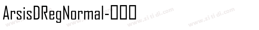 ArsisDRegNormal字体转换