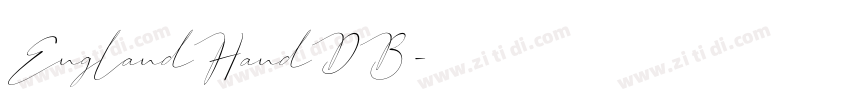 EnglandHandDB字体转换