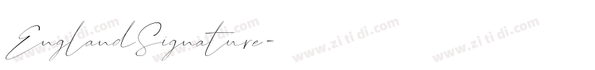 EnglandSignature字体转换