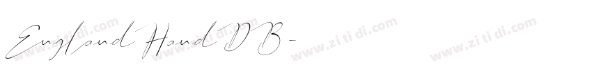 EnglandHandDB字体转换