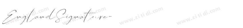 EnglandSignature字体转换