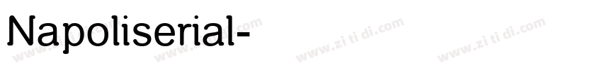 Napoliserial字体转换