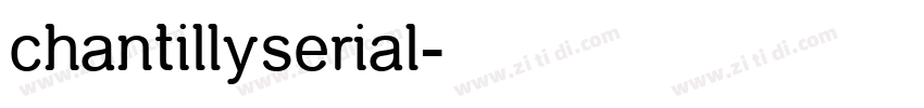 chantillyserial字体转换