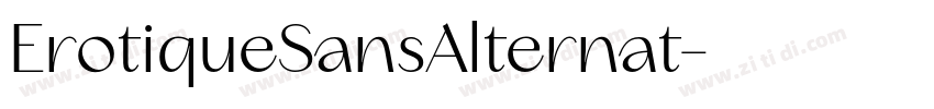 ErotiqueSansAlternat字体转换