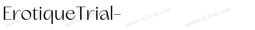 ErotiqueTrial字体转换