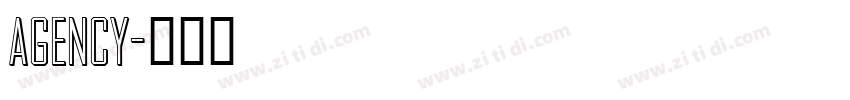 agency字体转换