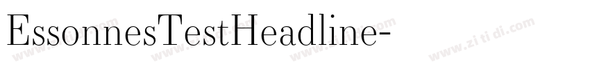 EssonnesTestHeadline字体转换