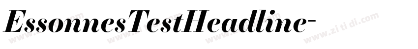 EssonnesTestHeadline字体转换