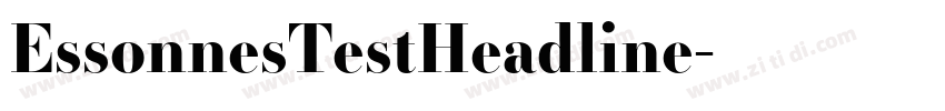EssonnesTestHeadline字体转换