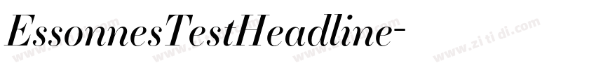 EssonnesTestHeadline字体转换