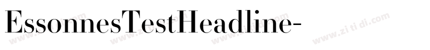 EssonnesTestHeadline字体转换